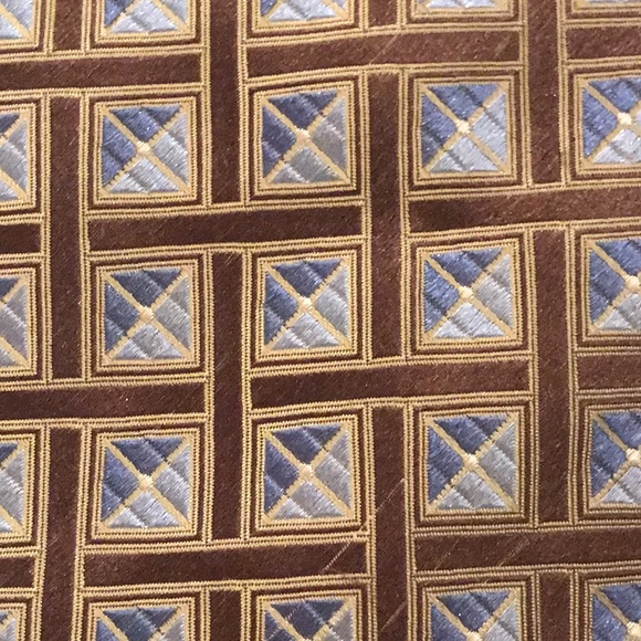 Roberto Villini Couture Windowpane SILK TIE - Picture 2 of 12